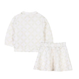 Michael Kors Completo 2 Pezzi Felpa-Gonna tinta unita Panna per Bambina R30306J PANNA MICHAEL KORS 