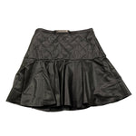 MISS BLUMARINE gonna tinta unita in ecopelle Nero per Bambina IF4046 NERO MISS BLUMARINE 