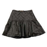 MISS BLUMARINE gonna tinta unita in ecopelle Nero per Bambina IF4046 NERO MISS BLUMARINE 