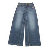 MOSCHINO jeans modello a palazzo tinta unita con girovita regolabile Blu per Bambina HDP06M BLU MOSCHINO 