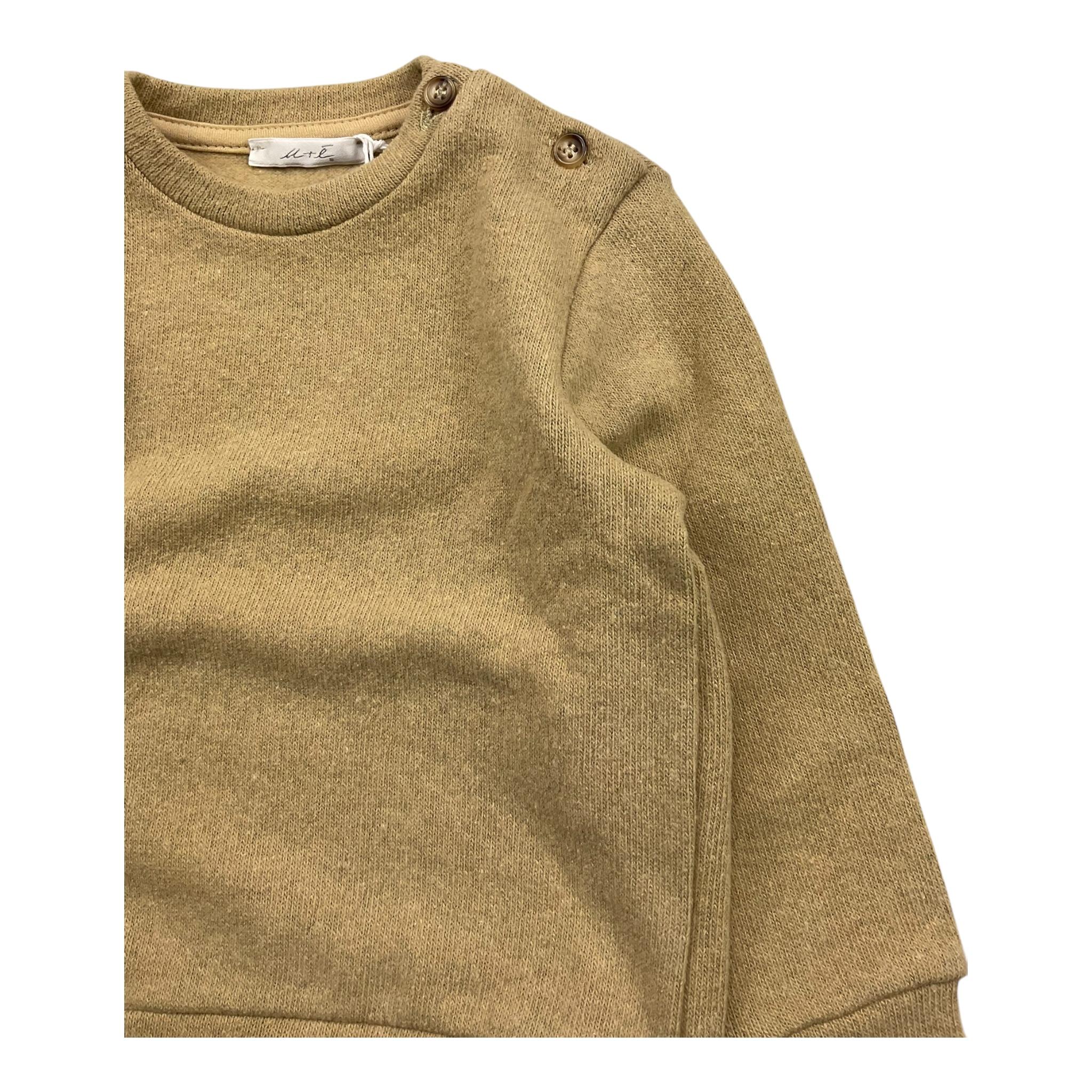 M+E' maglia tinta unita girocollo Beige per Neonato UEM0208 BEIGE M+E' 