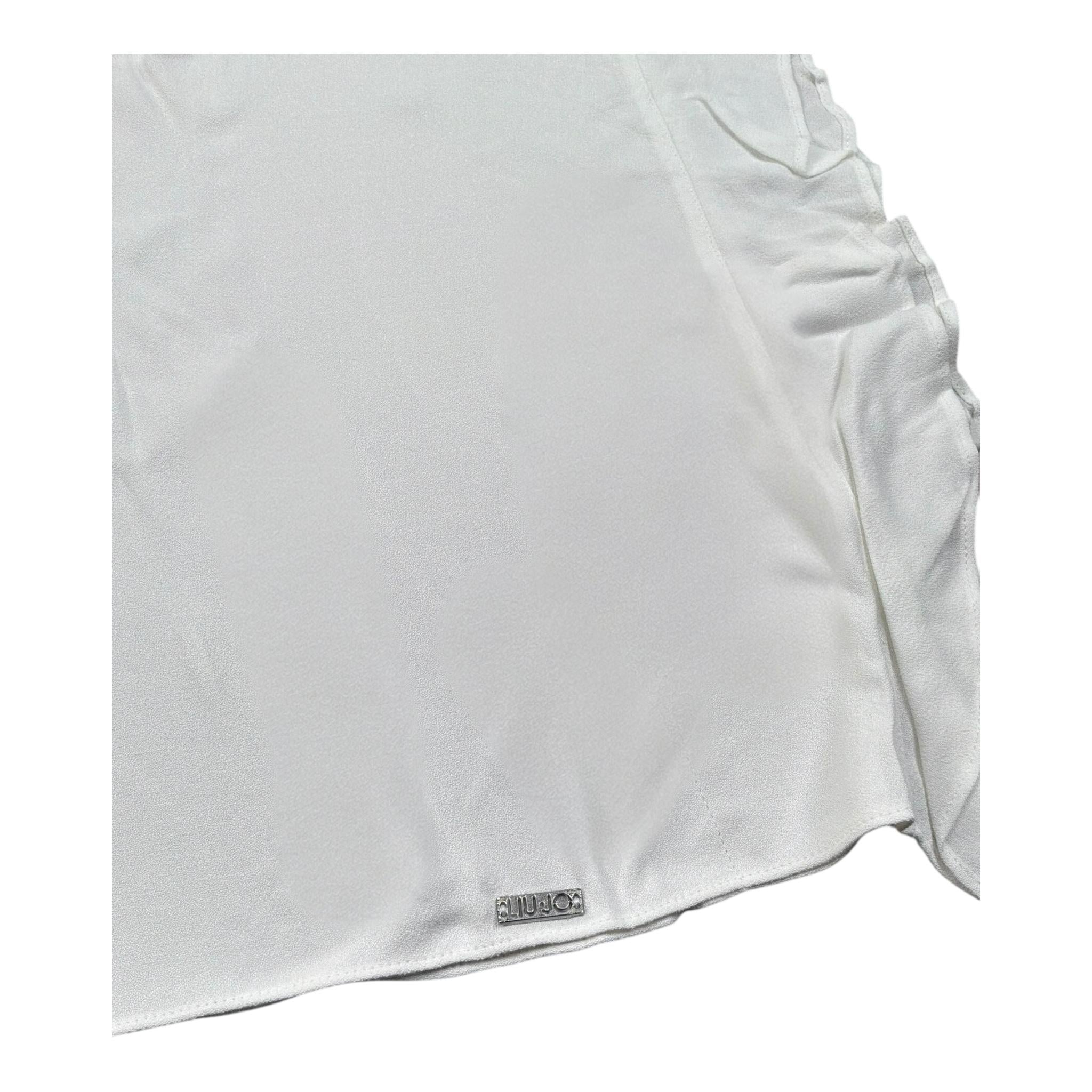 Liu Jo Camicia Mezza Manica Tinta Unita per Bambina GA5201 BIANCO LIU JO 