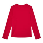 GUESS shirt girocollo tinta unita con stampa brillantinata Fuxia per Bambina J4BI09J1314X FUXIA GUESS 