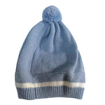 MINI BANDA cappello tinta unita con pon pon Azzurro per Neonato 3A303 AZZURRO MINI BANDA 