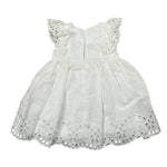 Le Bebe Abito Giromanica Tinta Unita per Neonata LBG4711 PANNA LE BEBE 