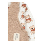 NANAN completo 2pz salopette-shirt con stampa Beige per Neonato I2413801B BEIGE NANAN 