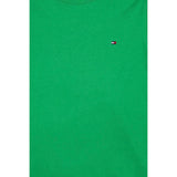 Tommy Hilfiger T-Shirt Girocollo Tinta Unita con Logo per Neonato KB0KB06879XN VERDE TOMMY HILFIGER 
