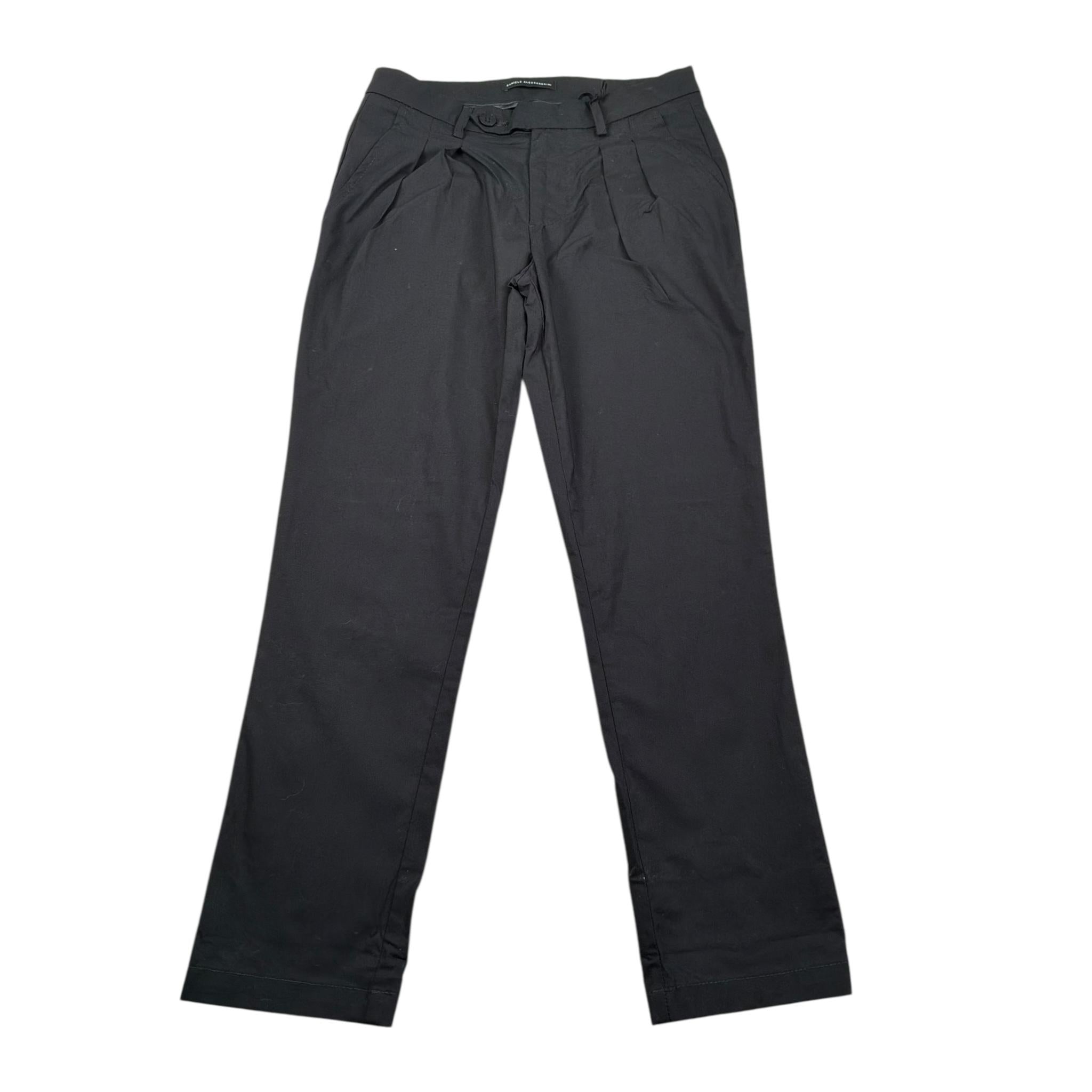 Daniele Alessandrini Pantalone Tinta Unita con Girovita Regolabile per Bambino 1235P1172 NERO DANIELE ALESSANDRINI 