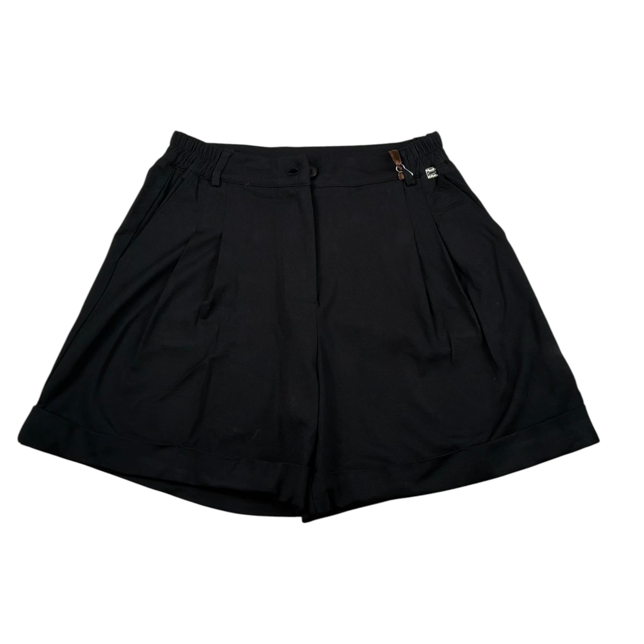 Manila Grace Short Tinta Unita con Elastico In Vita per Bambina 151PMJS25 NERO MANILA GRACE 