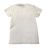 J'Aime' Plain Crew Neck T-Shirt With Contrast Print White For Girls