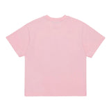 Max Mara T-Shirt Girocollo Tinta Unita con Stampa per Bambina MX0005 ROSA MAX MARA 