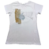 Cecyle Solid Color Crew Neck T-Shirt With Print White For Girls