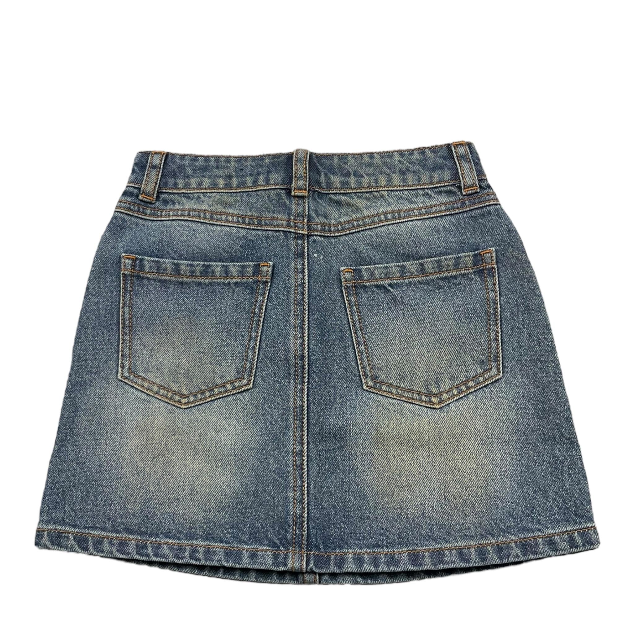 MOSCHINO gonna tinta unita in denim con girovita regolabile Azzurro per Bambina HDJ040 AZZURRO MOSCHINO 