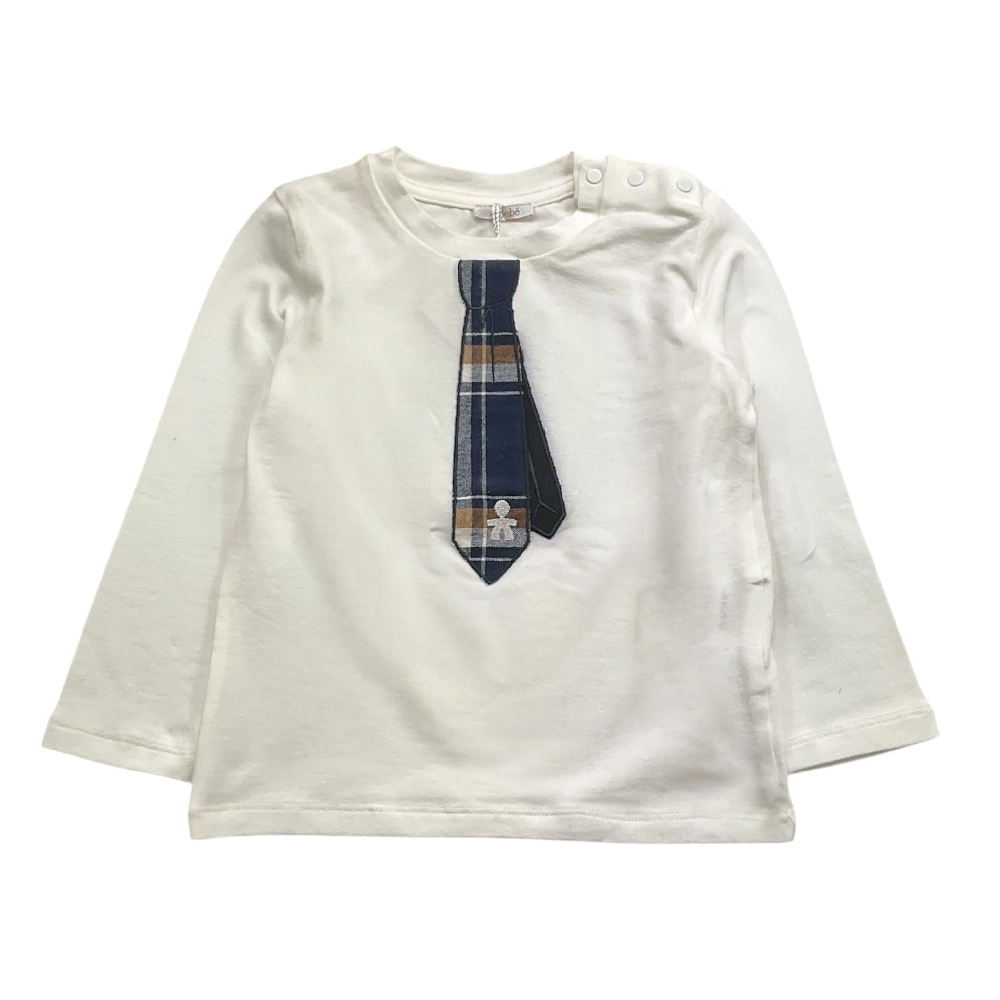 LE BEBE' shirt girocollo tinta unita con stampa Bianco per Neonato LBB3914 BIANCO LE BEBE' 