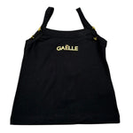 Gaelle Canotta Tinta Unita con Logo per Bambina 2746M00105 NERO GAELLE 