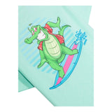 Saint Barth T-Shirt Girocollo Tinta Unita con Stampa per Bambino TSH00010272T VERDE ACQUA SAINT BARTH 