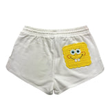 Stella Mccartney Short In Maglia Tinta Unita Stampa Spongebob per Bambina TW6F09 BIANCO STELLA McCARTNEY 