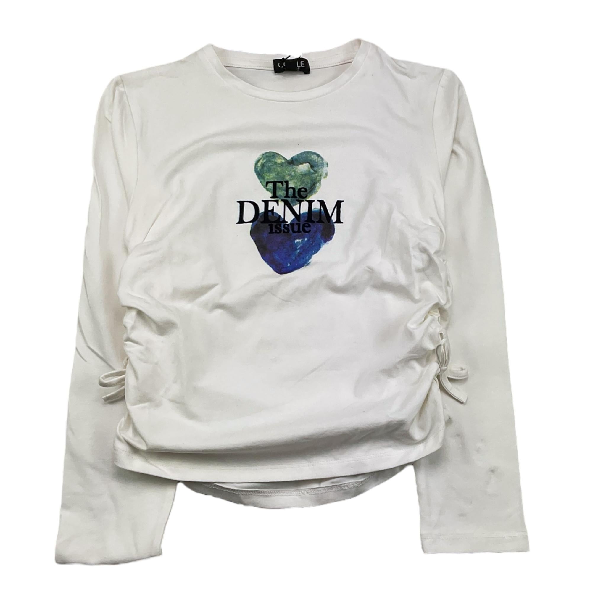 CECYLE shirt girocollo tinta unita con stampa in contrasto Bianco per Bambina BY1904 BIANCO CECYLE 