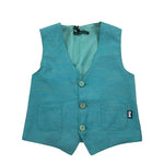 Daniele Alessandrini Gilet Tinta Unita con Bottoni per Bambino 1296B00018J VERDE DANIELE ALESSANDRINI 