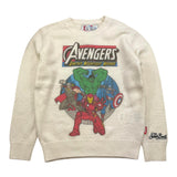 SAINT BARTH maglia tinta unita girocollo con stampa avengers Bianco per Bambino AVENGERS BIANCO SAINT BARTH 
