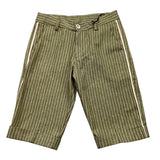 Emanuel Pris Bermuda Solid Color With Green Striped Pattern For Boys