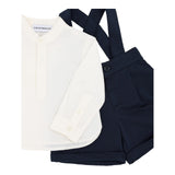 Emporio Armani Completo 2 Pezzi Camicia-Bermuda Bicolore per Neonato EB000178 BIANCO/BLU EMPORIO ARMANI 