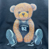 DANIELE ALESSANDRINI felpa girocollo tinta unita con stampa Nero per Neonato 1291F00032 NERO DANIELE ALESSANDRINI 