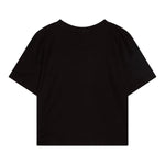 Calvin Klein T-Shirt Girocollo Tinta Unita con Logo per Bambina IG0IG02864 NERO CALVIN KLEIN 
