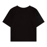 Calvin Klein T-Shirt Girocollo Tinta Unita con Logo per Bambina IG0IG02864 NERO CALVIN KLEIN 