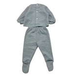 CALAMARO completo 2pz bicolore maglia-ghettina Azzurro per Neonato 11019 AZZURRO CALAMARO 