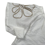 M+E' Camicia Mezza Manica tinta unita Cn Ricami Bianco per Neonata UE1699 BIANCO M+E' 