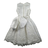 Magnifica Lulu Abito Cerimonia Giromanica Tinta Unita per Bambina PENELOPE BIANCO MAGNIFICA LULU 