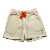 Suns Shorts In Solid Color Tracksuit With Elastic Waist Beige For Girls