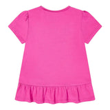 Guess T-Shirt Girocollo Tinta Unita con Logo per Neonata K5GI10K6YW4N FUXIA GUESS 