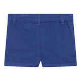Carre'Ment Beau Bermuda Solid Color With Elastic Waist Blue For Newborn