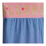 Billieblush Baby Girl Solid Color Elastic Waist Cycling Leggings Blue