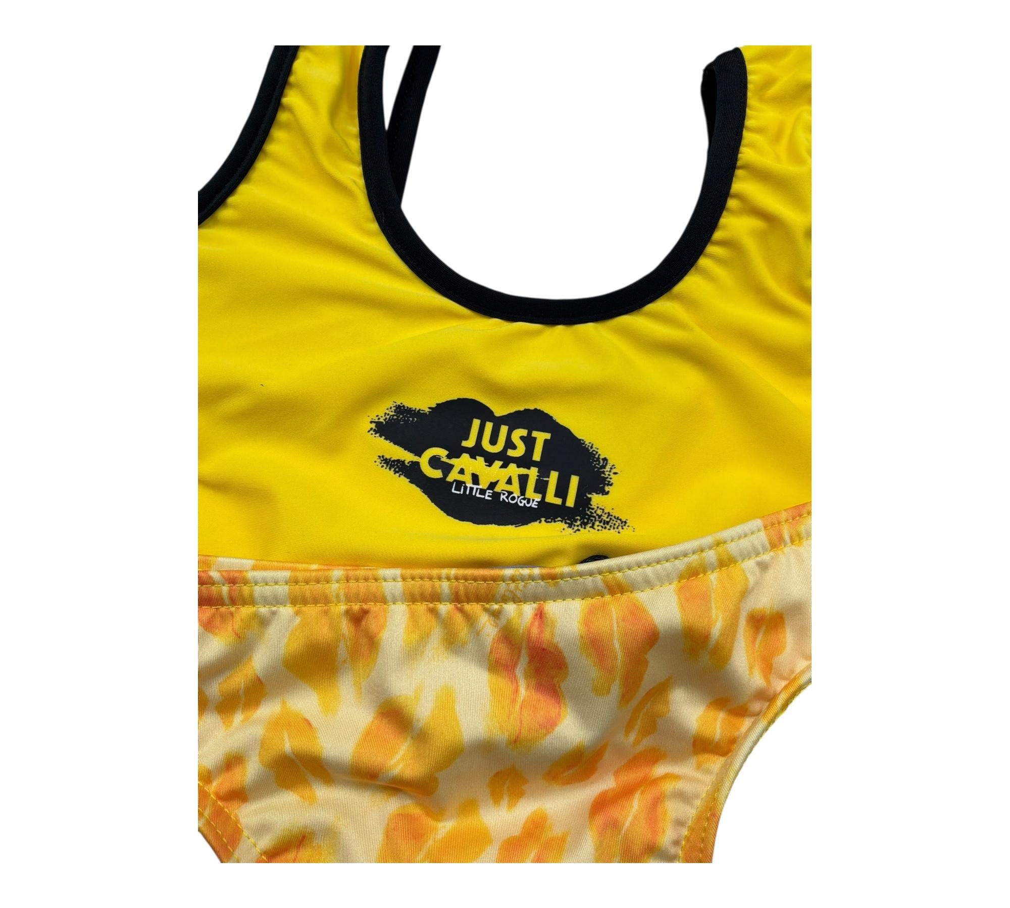 Just Cavalli Costume 2 Pezzi Fascia-Mutanda Tinta Unita per Bambina JGP26166CO GIALLO JUST CAVALLI 