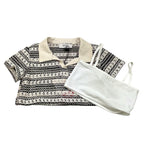 Dixie Set Polo-Top Biclore per Bambina ME04231G74 BIANCO/NERO DIXIE 