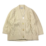 DONDUP cardigan tinta unita con bottoni Panna per Bambina DFMA017 PANNA DONDUP 