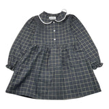 SAINT BARTH abito tinta unita con colletto Grigio per Bambina VITTORIA GRIGIO SAINT BARTH 