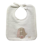 MARLU' bavetta tinta unita con stampa  Bianco per Neonata IB58BAVMF BIANCO MARLU' 