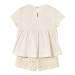 Mayoral Completo 2 Pezzi T-Shirt-Short per Neonata 1239X PANNA MAYORAL 