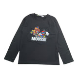 MOUSSE shirt girocollo tinta unita con stampa Bianco per Bambino HKTL370WJ BIANCO MOUSSE 