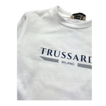 Trussardi Shirt Girocollo Tinta Unita con Logo per Neonato TIP2606TS BIANCO TRUSSARDI 