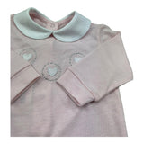 Isabel & Martinez Tutina Manica Lunga Tinta Unita con Brillantini per Neonata IM25N455 ROSA ISABEL & MARTINEZ 