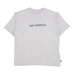 New Balance T-Shirt Girocollo Tinta Unita con Logo per Bambino LAKB0174 GRIGIO NEW BALANCE 