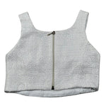 Fun & Fun Top Tinta Unita Giromanica per Bambina FNCBT01031 ARGENTO FUN & FUN 