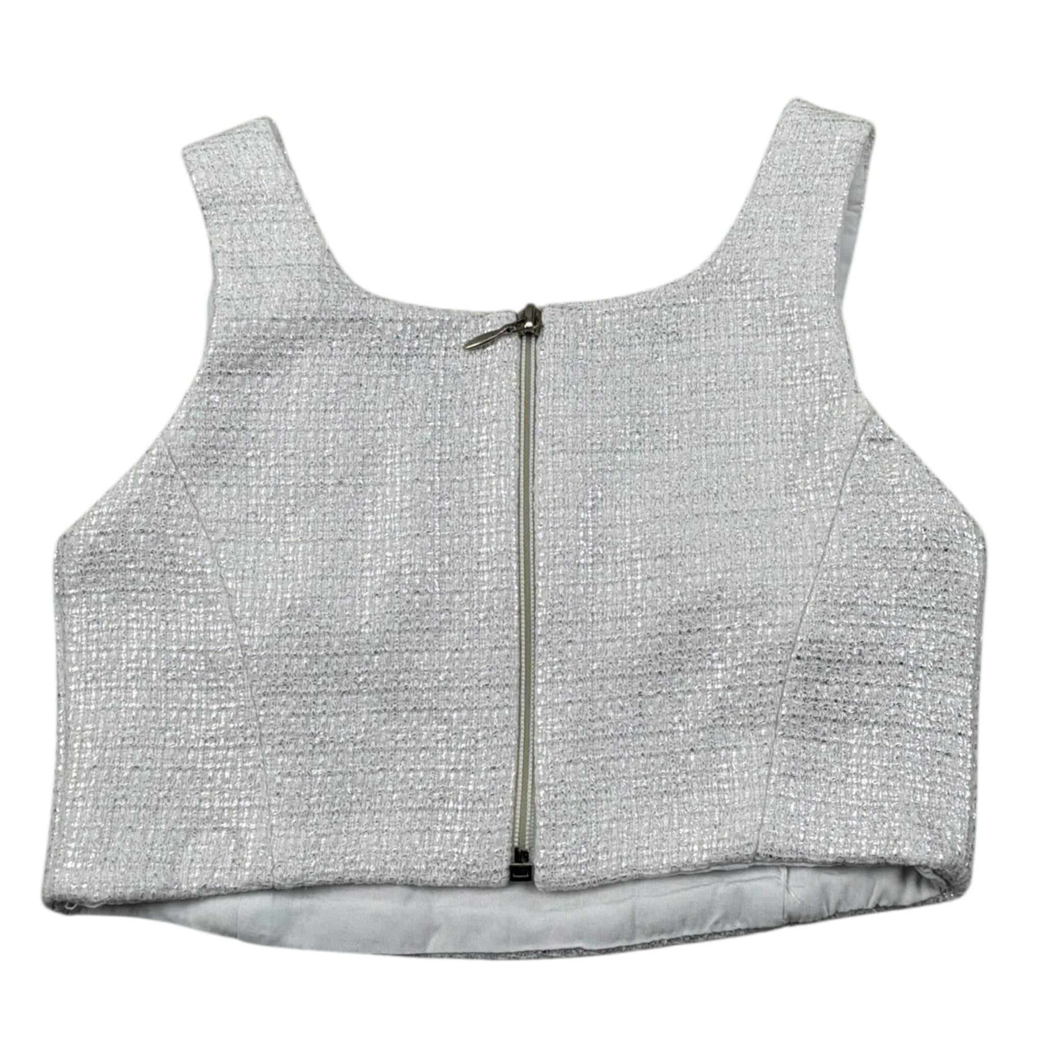 Fun & Fun Top Tinta Unita Giromanica per Bambina FNCBT01031 ARGENTO FUN & FUN 