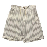 Dan John Bermuda Solid Color Striped Pattern With Elastic Waist Cream For Boys