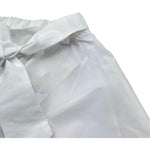 Le Bebe Pantalone Tinta Unita Modello Palazzo con Elastico In Vita per Neonata LBG6358 BIANCO LE BEBE 